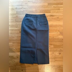 Commense Navy Pencil Skirt